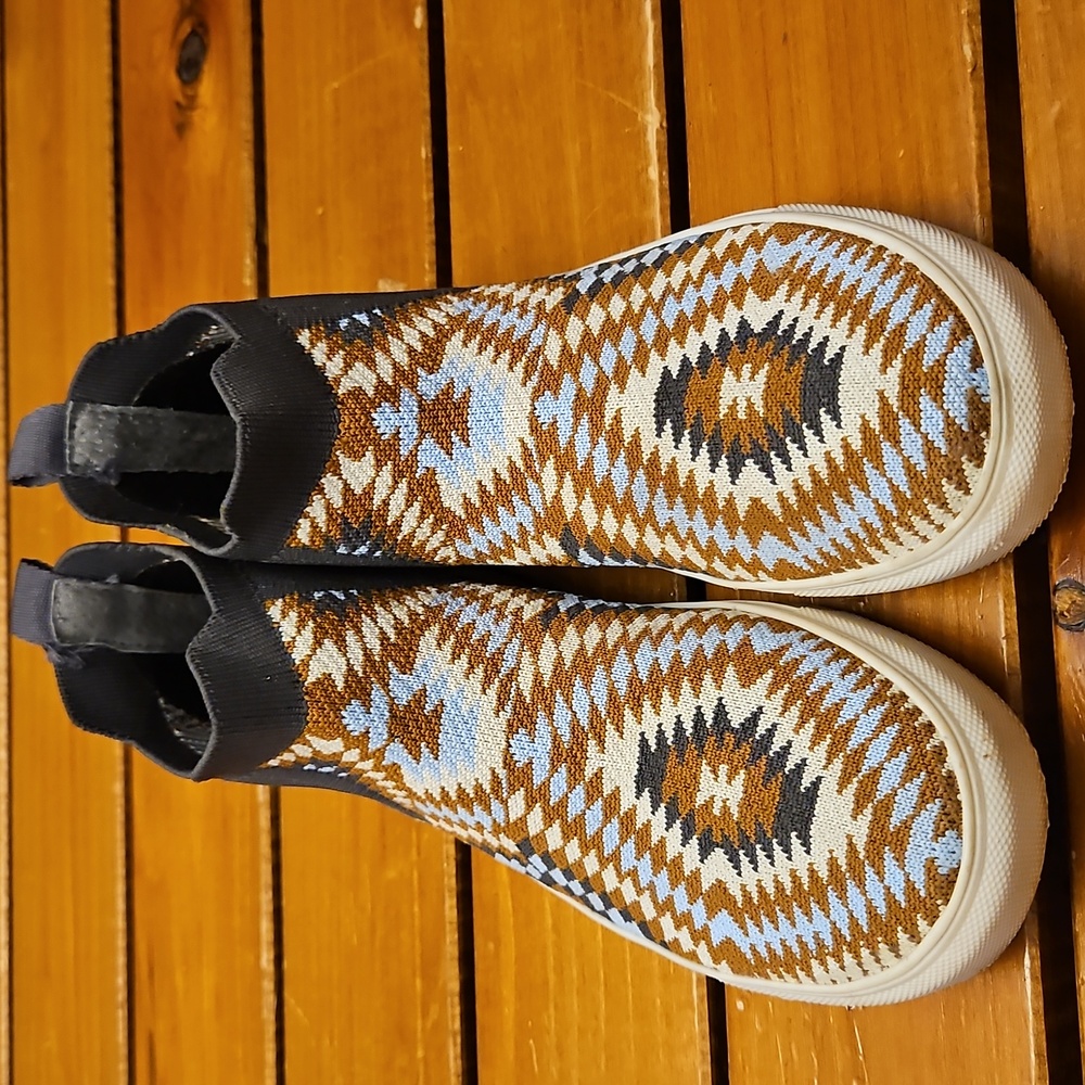Very G Brand - Aztec Print Western Ankle Booties Boots Sz. 7 - Picture 2 of 6